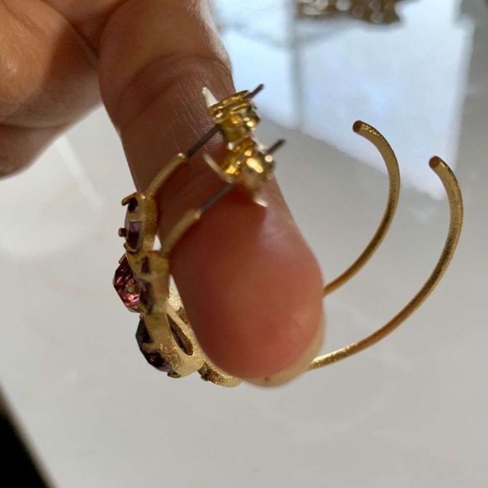 Rivka Friedman 18K Gold Raspberry Hoop Earrings - Picture 5 of 7